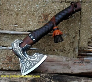 Hermosa hacha vikinga rusa hecha a mano personalizada de acero al carbono el mejor regalo para él, hombres - Imagen 1 de 5