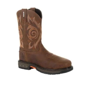GEORGIA CARBO-TEC LT BACK-ZIP WTRPF ST PULL-ON WORK BOOTS GB00264 M/W 8-14 NEW - Picture 1 of 8