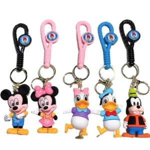 Disney Mickey Mouse Minnie Goofy Daisy Ente Silikon Schlüsselanhänger Rucksack Schlüssel Spaß - Bild 1 von 16