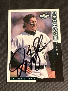 Damon Mashore Signed 1998 Score Card Auto Oakland Athletics A's Autograph COA