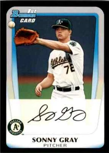 2011 Bowman Draft Prospects Sonny Gray #BDPP35 Oakland Athletics - Picture 1 of 2