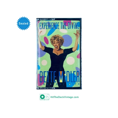 Bette Midler - Experience The Divine Greatest Hits Cassette Tape (1993) SEALED - Image 1 of 3