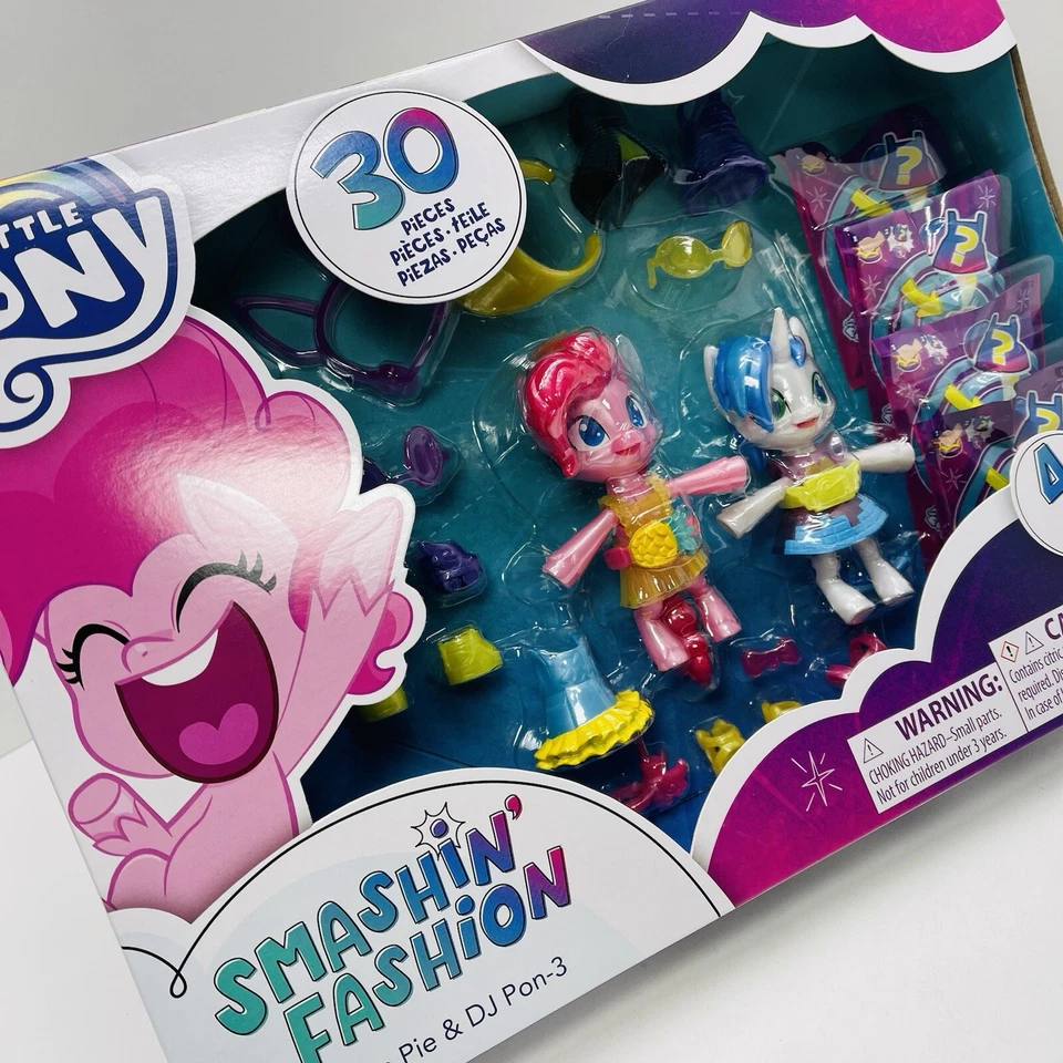 My Little Pony Fashion Smashin Pinkie Pie and DJ Pon-3 30 Pcs 4 Surprises Hasbro