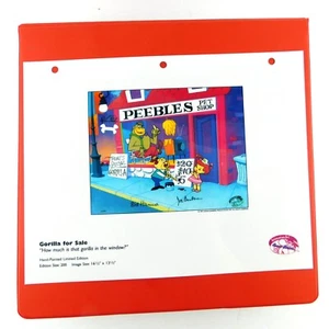 Gorilla for Sale Magilla Show Hanna Barbera Gallery Laminated Cel Binder Page - Picture 1 of 2