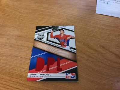 2020 Panini Elite Extra Edition Material Jimmy Troncoso Dominican Prospect RC  - Image 1 of 2