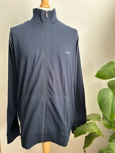 Chaqueta Boss Para Hombre Z Bordado Logo Chaqueta Azul Oscuro XXL #0158 - Imagen 1 de 6