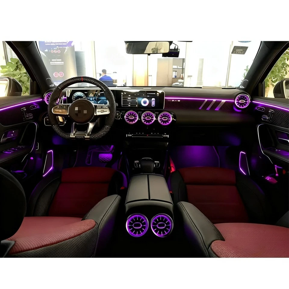 APP Control Air Vent Ambient Light Fits For Mercedes-benz W177 A200 A250 A35 - Image 1 of 4