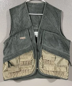 Chaleco vaquero grueso de caza Columbia Sportswear vintage para hombre grande verde beige - Imagen 1 de 11