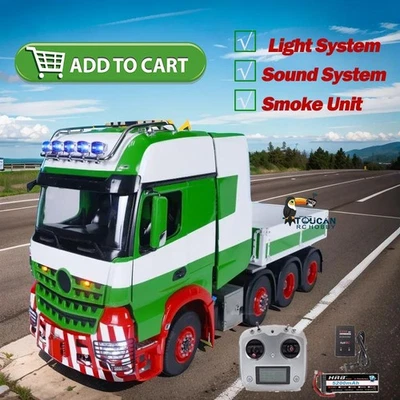 Metall 8X8 Chassis RC Traktor Truck 1/14 TOUCAN RTR LKW Auto Eimer Licht Rauch - Bild 1 von 4