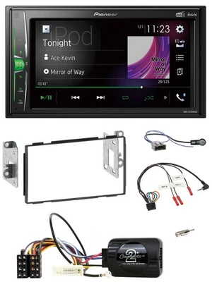 Pioneer 2DIN Lenkrad DAB USB Bluetooth Autoradio für Nissan Qashqai J10 07-13 - Bild 1 von 4