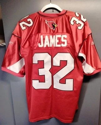 Винтажная мужская футболка Arizona Cardinals Edgerrin James No32 Reebok NFL размер 48  - Изображение 1 из 4