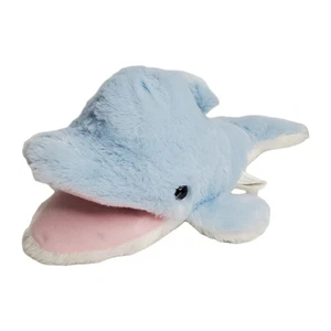 Kellytoy pupazzo azzurro delfino corpo intero 12" mano - Foto 1 di 8