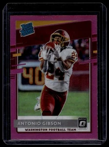2020 Donruss Optic #185 Antonio Gibson Pink Rated Rookie - Picture 1 of 2