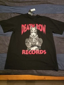 Death Row Records "Doberman" size XL T-shirt Black/Red. - Picture 1 of 5