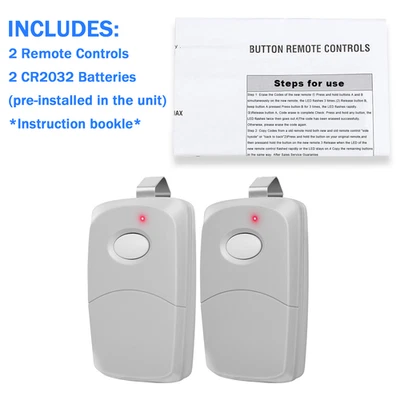 2X Remotes  For Linear 10 dip 3089/308911/MCS414001/MCS306001/300MHz Garage Door - Image 1 of 4