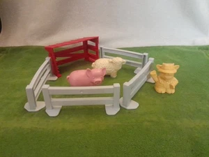 Green Toys Granja Figuras Ovejas Cerdo Vaca Cerca Cobertizo - Imagen 1 de 5