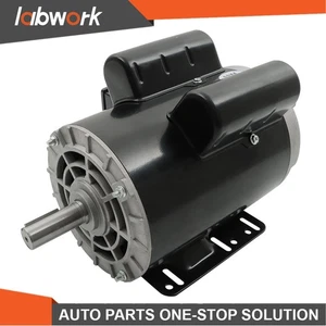 Labwork 5HP Electric Motor 3450 RPM Single Phase 208V-230V 5/8" Shaft 56 Frame - Picture 1 of 24