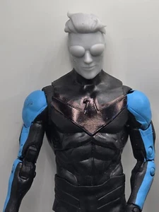 3d Printed INVINCIBLE HEAD 1:10 7" SELECT DC MULTIVERSE SCALE (BL) - Picture 1 of 2