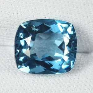4,84 ct GLANZVOLL BESTES/NATÜRLICHES LONDON BLAUTOPAS KISSEN siehe Vdo 9183 1. SKB - Bild 1 von 3
