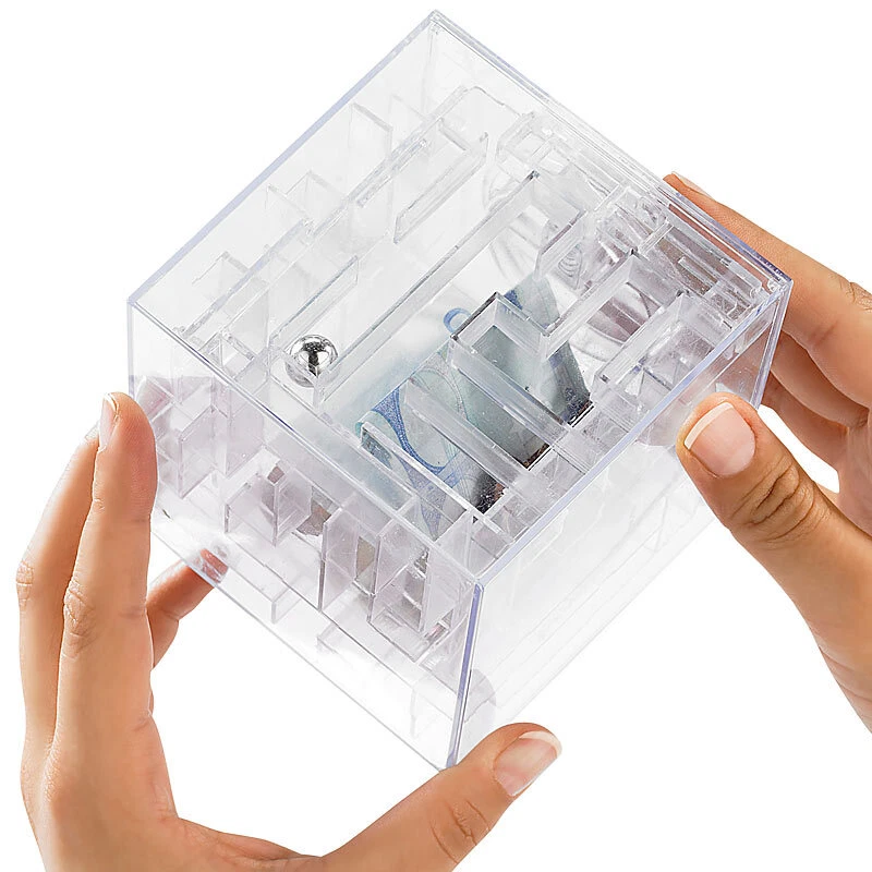 infactory Sparschwein: Spardose mit 3D-Kugel-Labyrinth (Spielzeug Spardose) - Bild 1 von 4