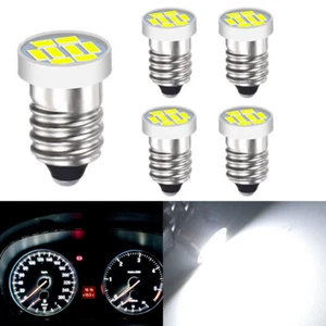 5x White For MG MGBGT MGB MGC MIDGET TR TR6 CLASSIC CAR LED GAUGE BULBS E10 MES - Picture 1 of 5