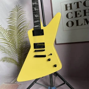 Customized Man To Wolf Electric Guitar Mahogany Body Cream Yellow - Picture 1 of 8