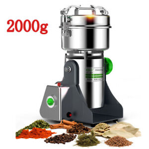 2000g 220V Electric Coffee Mill Grinder Beans Spices Herb Nuts Grinding Machine