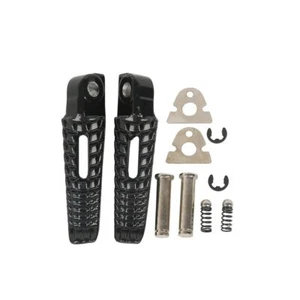 Reposapiés trasero pasajero estriberas para Suzuki GSX1300BK B-KING 2008-2013 negro - Imagen 1 de 1