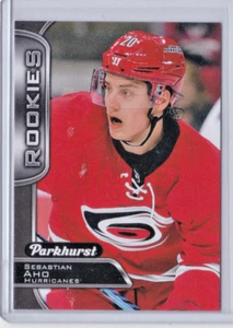 2016-17 SEBASTIAN AHO PARKHURST BLACK MINT RC! CAROLINA HURRICANES! - Picture 1 of 1