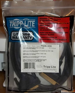 Cable A B para impresora paralela dorada Tripp Lite P606-006 - Imagen 1 de 1