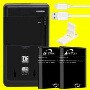 For Kyocera DuraXV Extreme+ E4811 2 x 1900mAh Battery Dock Charger Cable Bracket - Picture 1 of 1