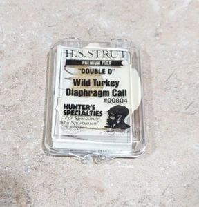 VINTAGE H. S. STRUT #00840 PREMIUM FLEX "Double D" Wild Turkey DIAPHRAGM Call - Picture 1 of 2