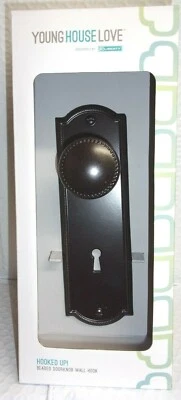 Liberty Hardware's YOUNG HOUSE LOVE Cacao Bronce Cuentas Pomo Metal Gancho de Pared Foto 1 de 2