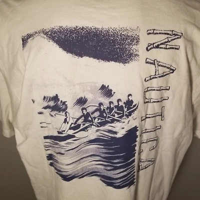Vtg 90s Nautica Men's T-Shirt Size XL   BOATING ROWING ORES  Surfboard USA MADE - Image 1 of 4