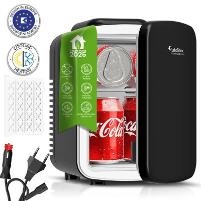 TURBOTRONIC BY Z-LINE TurboTronic 2in1 Mini Kühlschrank Kühlbox 4L Kühl & Heizfunktion tragbarer AC DC