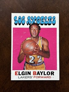 1971-72 TOPPS ELGIN BAYLOR LOS ANGELES LAKERS