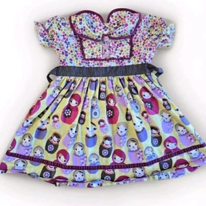 Matilda Jane Size 4 Girls Toddler Character Counts Puff Sleeve Dress - Picture 1 of 7