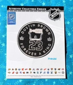Los Angeles Kings Dustin Brown Forever a King #23 Patch Retirement Night NHL - Picture 1 of 1