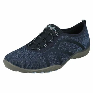 Ladies Relaxed Fit From Skechers Casual Wide Fitting Trainers Fortuneknit - Picture 1 of 10