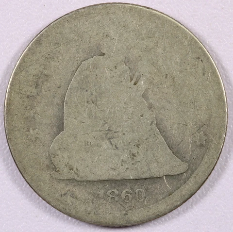 1860 Seated Liberty Quarter Cover