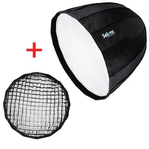 Selens 90cm 35" Hexadecagon Parabolic Softbox Reflector+ Bowens Speed Ring &Grid - Picture 1 of 12