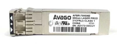 AFBR-709SMZ AVAGO 10GB SFP+ SR FC OPTICAL TRANSCEIVER - Image 1 of 4