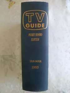 1965 TV GUIDE BOUND VOLUME Jan-Mar / Puget Sound Edition - Picture 1 of 10