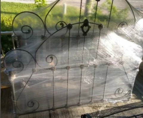 Antique Wrought Iron Foot & Headboard Cover