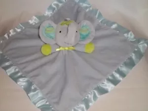 New 2015 IMAGINATION NURTURE Plush ELEPHANT BLANKET Blue Yellow RATTLE Baby Toy - Picture 1 of 5