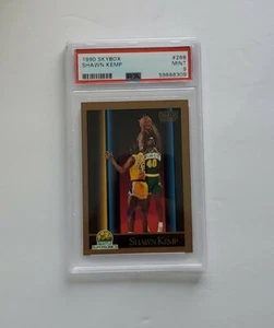 1990-91 Skybox Shawn Kemp Rookie Card RC #268 PSA 9 Supersonics MINT Graded rare - Picture 1 of 3