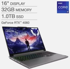 Lenovo Legion 5 16IRX9 16" 2560x1600 i9-14900HX 32GB 1TB SSD RTX 4060 W11H - Picture 1 of 3