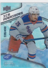19/20 ICE...LIBOR HAJEK...ICE PREMIERS...ROOKIE.../499...CARD # 97...RANGERS