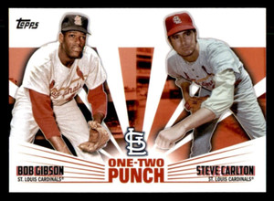 2023 Topps One Two Punch #12P22 Bob Gibson/Steve Carlton St. Louis Cardinals