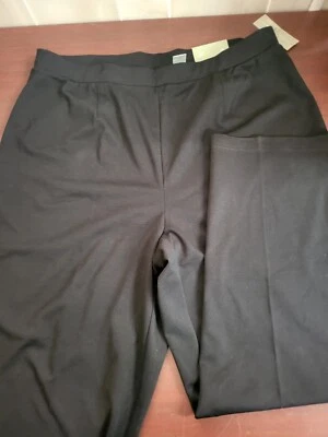 Pantalones para mujer Studio Works 2X negros W 39" H 30" Ins 30" nuevos con etiquetas Foto 1 de 3